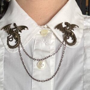 Dragon Lapel Chain Brooch